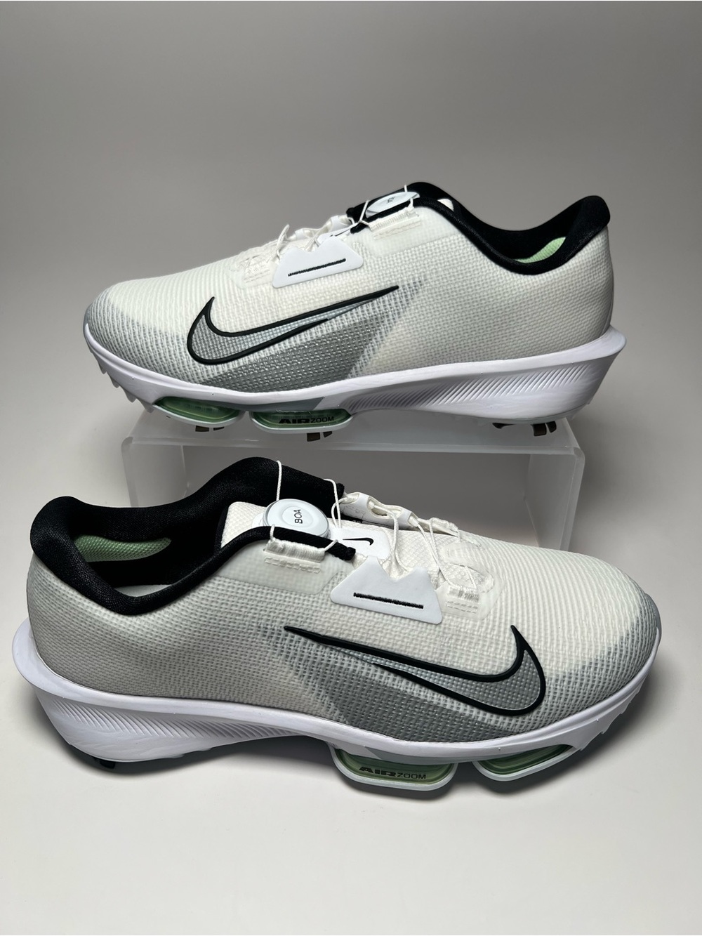 Nike Air Zoom Infinity Tour Boa 2 W White Vapor Golf Shoe FN6730-100 Sz 10 Wide
